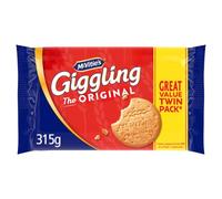 McVitie's Original Digestive Biscuits Twin Pack, 2 x 315 g (Pack of 1) | Delicious Crunchy Biscuits, Classic Taste, No Artificial Colours or Flavours, Golden Baked, Vegetarian Friendly