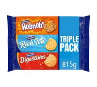 McVitie's Selection Triple Pack - Original Digestives & Rich Tea & HobNobs Biscuits - 815 g