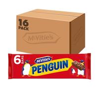 McVitie's Penguin Biscuit Bar 6 Pack (16 Packs of 6)
