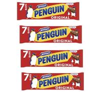 McVitie's Penguin Milk Chocolate Biscuit Bar Multipack 7 x 24.6g (4 Pack)