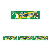 McVitie's Penguin Mint Biscuit Bar 7 x 24.6g, 172g (Pack of 4)