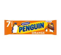 McVitie's Penguin Orange Chocolate Biscuit Bar - 7 Biscuit Bars (Pack of 1)