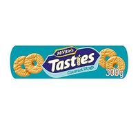 McVitie's Tasties Coconut Rings Biscuits, 300 g (Pack of 1) | Delicious Coconut Flavour, Crunchy Texture, Great Snack for Any Occasion