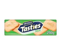 McVitie's Tasties Nice Biscuits, 250 g (Pack of 1) | Thin, Rectangular Biscuits with Real Coconut Flakes, Vegetarian Friendly, Great for Sharing & Snacking