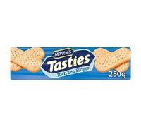 McVitie's Tasties Rich Tea Finger Biscuits, 250 g (Pack of 1) | Classic Rich Tea Flavour, Quality Ingredients, Great for Sharing, Vegetarian Friendly