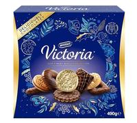 McVitie's Victoria Finest Biscuits Selection 490g | Assorted Luxury Box, Perfect for Christmas Gifting | Mouthwatering 8 varities of White, Milk, Dark orange, Dark Chocolate Biscuits (1 Box)