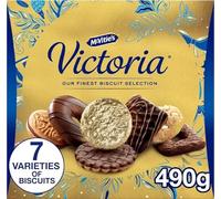 McVitie's Victoria Gold Biscuits Selection 490g, Assorted Luxury Box, Perfect for Christmas Gifting, Mouthwatering 7 Varities of White, Milk, Dark Chocolate Biscuits for Christmas (2 Boxes)