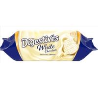 McVitie's White Digestive Biscuits, 232g, Creamy Chocolate Biscuits (Pack Of 6 x 232g, White Chocolate)