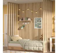 Mcw Cre8 Tongue & Groove Mdf Panels - Oak Natural - 2750mm X 205mm X 6mm 7 Panel Pack. 3.85M2 Coverage