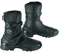 MCW Gear Leather Adventure Motorbike Boots Rev Up Your Style and Protection With Waterproof Motorcycle Boots for Men (Advant-1-Black, UK Footwear Size System, Adult, Men, Numeric, Narrow, 7)