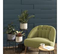 Mcw Insulation Cre8 Reclaimed 3D Wood Wall Panels, Ocean Blue - Modern Interior Wall Panels Textured Mdf Finish, 9 Pcs 1.13M² Pack