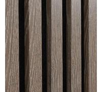 Mcw Sample Acoustic Slat Wall Panel - Decorative & Sound Absorbing Wooden Slatted Wall Pannelling 220 X 100 X 21mm Walnut Dark Oak