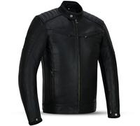 MCW SENTINEL PREMIUM MOTORCYCLE MOTORBIKE JACKET MEN LEATHER CE AA S-3XL (UK, Alpha, XXL, Regular, Regular, Black)