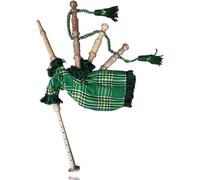 MCWILLIAMS Bagpipe, Mini Miniature Authentic Kids Toy Bagpipe - Learn and Play Scottish Music (IRISH GREEN)