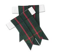 McWilliams Kilt Flashes for Men - Highland Tartan Kilt Hose, Sock Flashes with Buckle Adjusters (Gunn)