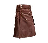 McWilliams Kilts for Men, Active Men's Deluxe Black Sport Utility Kilt, Scottish Men Costume (Brown, 38)