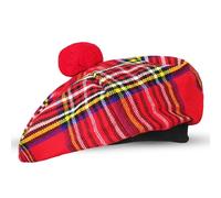 McWilliams Tam O’ Shanter Hat - Traditional Scottish Plaid Beret for Men & Women | Acrylic Wool Tammy Hats Flat Bonnet for Kilt (RoyalStewart)