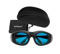 MCWlaser Laser Safety Glasses OD6+ 600nm-1100nm DIR L6 Laser Protective Goggles For ND:YAG Diode Laser 694nm 755nm 808nm 980nm 1064nm Wide Spectrum Continuous Absorption Type EP-14 style 4