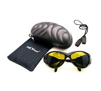 MCWlaser Laser Safty Protective Goggles Glasses 190-450 & 800-2000nm Typical For 355nm 405nm 445nm 450nm 808nm 980nm 1064nm 1085nm 1320nm 1342nm 1470nm 1550nm Absorption Type EP-5 Style 2