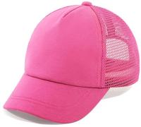 MCWTH Toddler Baseball Cap Baby Cap Sun hat Dinosaur and Solid Color Hat for Kids Boy Girl Age 2-5 Years Old Rose Red