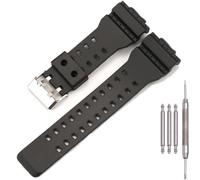MCXGL 16mm Replacement Rubber Resin Strap for casio G-Shock GA100 GA110 GA120 GD100 G8900 Men's Watch Band