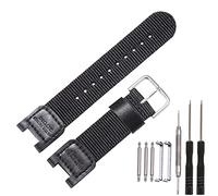 MCXGL Cloth Leather Strap Compatible with Casio SGW-100 GW-3000B GW-3500B PAS-400B Men's Sports Watch Nylon Strap, 20mm