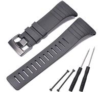 MCXGL Core Replacement Band Compatible with Suunto core Smart Wristband All Black Waterproof Sports Soft Silicone Rubber Strap (Black)