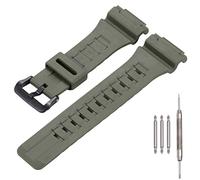 MCXGL Resin Band watch strap Replacement for Casio AQ-S810W AQ-S810 W-800H watchband 18mm green