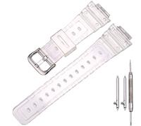 MCXGL Resin Strap Compatible with Caiso g shock GA2100 GA-2110 mens Rubber Sports Waterproof replacement Bracelet Watch Band Accessories (Transparent)