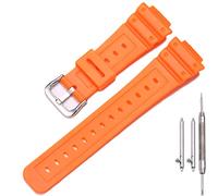 MCXGL Resin Strap Compatible with Caiso g shock GA2100 GA-2110 mens Rubber Sports Waterproof replacement Bracelet Watch Band Accessories (Orange)