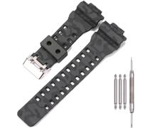 MCXGL Resin Strap Compatible with Casio G-Shock GD120 GA 100 110 GA300 G-8900 GLS-100 8900 GW-8900 9110 9300 Men's Rubber Replacement Watch Band (Camo dark gray)