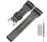 MCXGL Resin Strap Compatible with Casio GD120 GA 100 110 GA300 G-8900 GLS-100 8900 GW-8900 9110 9300 Men's Rubber Replacement Watch Band (Matte black)