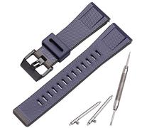 MCXGL Resin Strap Suitable for Caiso GA-2000 PRG-600 650 PRW-6600 Mens Rubber Sports Waterproof 24mm Bracelet Watch Band Accessories (Dark blue black)