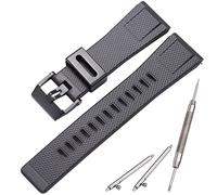 MCXGL Resin Strap Suitable for Caiso GA-2000 PRG-600 650 PRW-6600 Mens Rubber Sports Waterproof 24mm Bracelet Watch Band Accessories (A-black)
