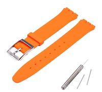 MCXGL Women's Ultra Thin Silicone Replacement Strap Compatible with Swatch Skin Series No Second Watch (16mm)