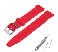 MCXGL Women's Ultra Thin Silicone Replacement Strap Compatible with Swatch Skin Series No Second Watch (16mm)