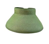MCZY Sun hats for women uk Summer Straw Hat Women'S Foldable Wide Brim Bow Sun Hat Travel Sun Hat Women'S Beach Sun Hat-Army Green-Adult (54-58Cm)