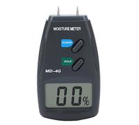 MD-4G LCD Wood Moisture Meter ABS Digital Moisture Meter with High Accuracy Reading Lock Function for Measuring Wood Paper Bamboo 0°C~40°C (32°F~104°F) 0~70% Rh