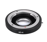 MD-AI Lens Mount Adapter Ring for Minolta MD to Nikon F, Black
