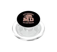 MD Always Responsible Leader Physician Distressed PopSockets PopGrip for MagSafe