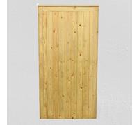 md carpentry Wooden Garden Gate, Pressure Treated, 6ft (180cm) High x 75cm Wide x 5cm Deep, Brown, Cottage Style