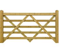 MD Carpentry Workshop LTD Farm Gate 4Ft 5 Bar Wooden Fence Agricultural Use, 183Cm
