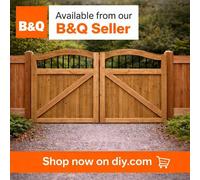 MD Carpentry Workshop LTD Wooden Swan Neck Driveway Gates 4 Foot Metal Rods (120Cm High X 210Cm Wide X 5Cm Deep)
