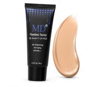 MD Flawless Factor BB Cream - SPF Protection, Anti-Aging, Hydrating & Brightening | Lightweight Coverage for All Skin Types | Moisturizing Formula with Sun Protection