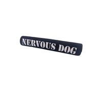 MD Gear Dog Lead Sleeve Friendly Reactive Assistance Dog In Training DO NOT PET Cover Soft Neoprene Leash Wrap (Black, NERVOUS DOG)