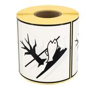 MD Labels 500 Dangerous Goods Labels - 100 x 100 mm - Environmentally Hazardous Substances - Stickers for Transporting Dangerous Goods