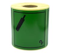 MD Labels 500 Dangerous Goods Labels ADR 2.2 Non-flammable Non-Toxic Gases 100 x 100 mm Hazardous Goods Class 2