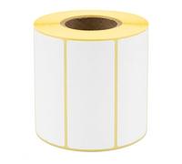 MD Labels 75 x 25 mm Direct Thermal Barcode Labels on Roll - White Adhesive Labels, Permanent Adhesive, Roll of 1000