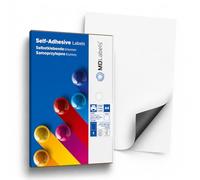MD Labels Opaque Labels A4 210 x 297 mm - OPQ Strong Opaque, Ideal for Sticking Over Old Labels, 25 Sheets, For Laser & Inkjet Printers, Shipping & Address Labels