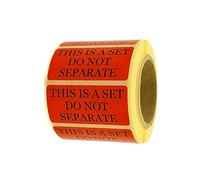 MD Labels Shipping Stickers on Roll 50 x 25 mm - 500 Pieces THIS IS A SET DO NOT SEPARATE Package Stickers for Amazon Vendor & FBA Fulfillment